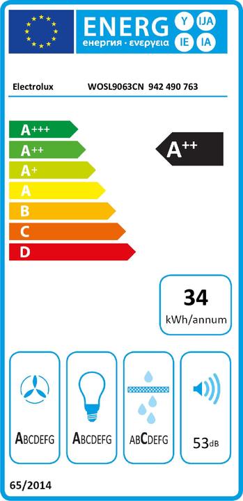 Energie-Label Electrolux WOSL9063CN (Wandhaube)