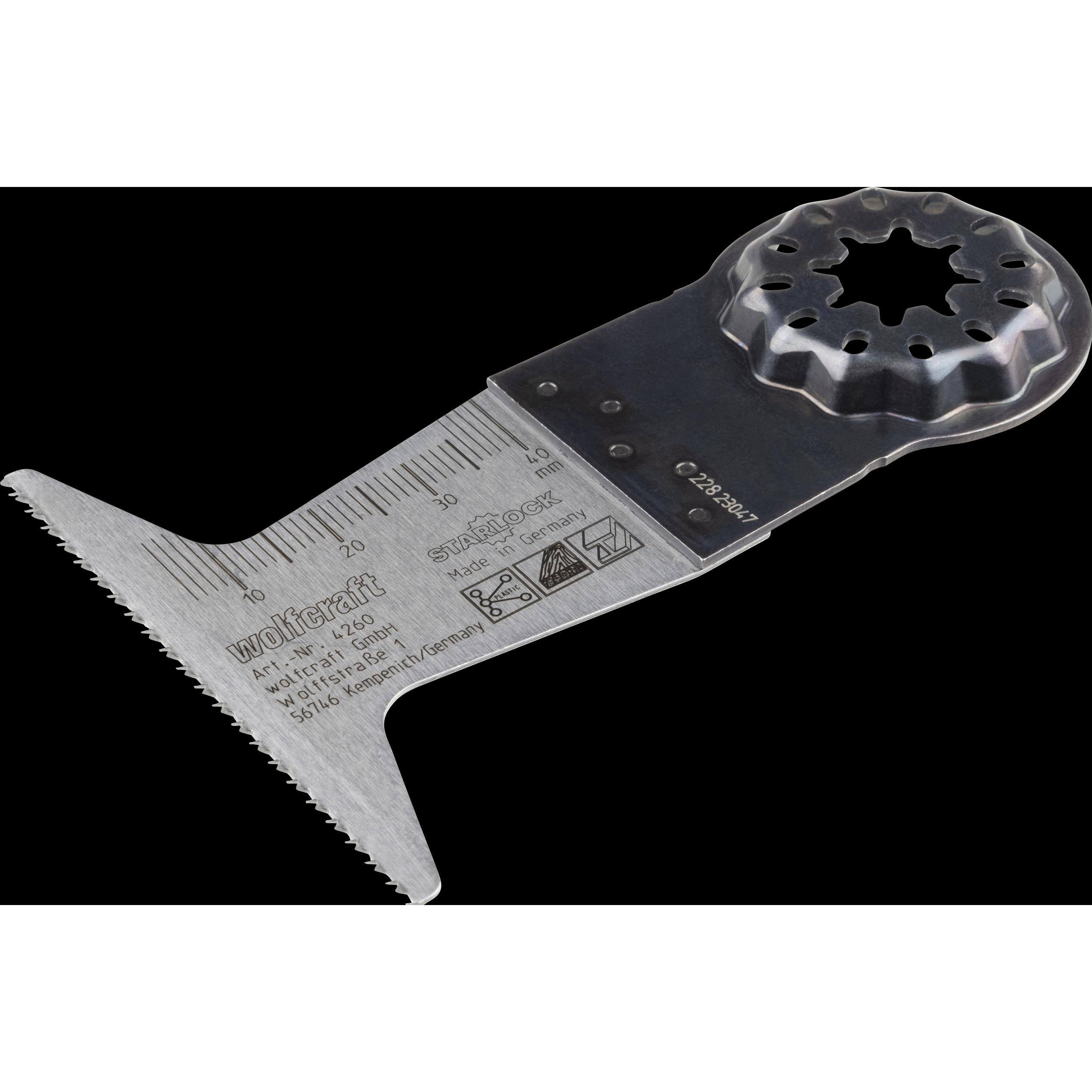 wolfcraft, Sägeblatt, Tauchsägeblatt „Expert“ BiM, STARLOCK-Aufnahme, Holz, NE-Metalle, Gipskartonplatten, 65 mm