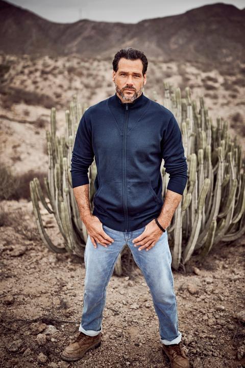 Produktbild JP1880 Strickjacke, Feinstrick, Stehkragen, Zipper, bis 7 XL (L)