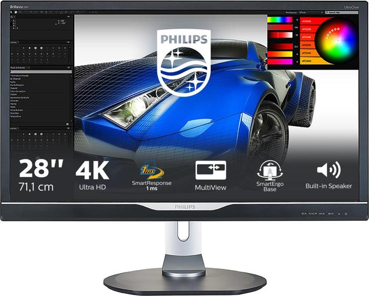 Actual product image Philips P-line 288P6LJEB (3840 x 2160 Pixels, 28")