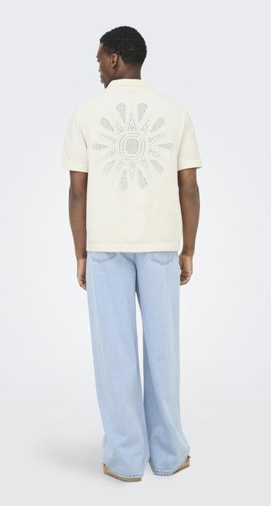 Immagine prodotto Only & Sons Kurzarmhemd mit gesticktem Muster (XL)