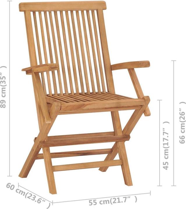 Actual product image vidaXL Gartenstuhl