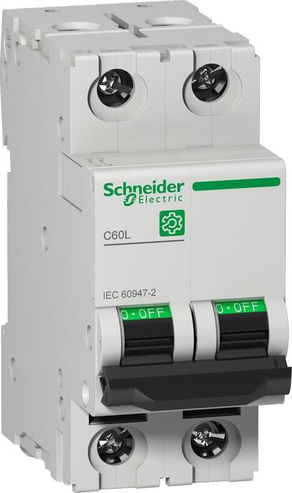 Produktbild Schneider Electric M9F17225 M9 C60L 2P 25A C IEC60947-2 LS-Schalter