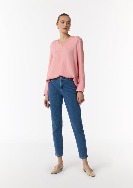Produktbild Comma Bluse Viskosebluse mit V-Ausschnitt (34)
