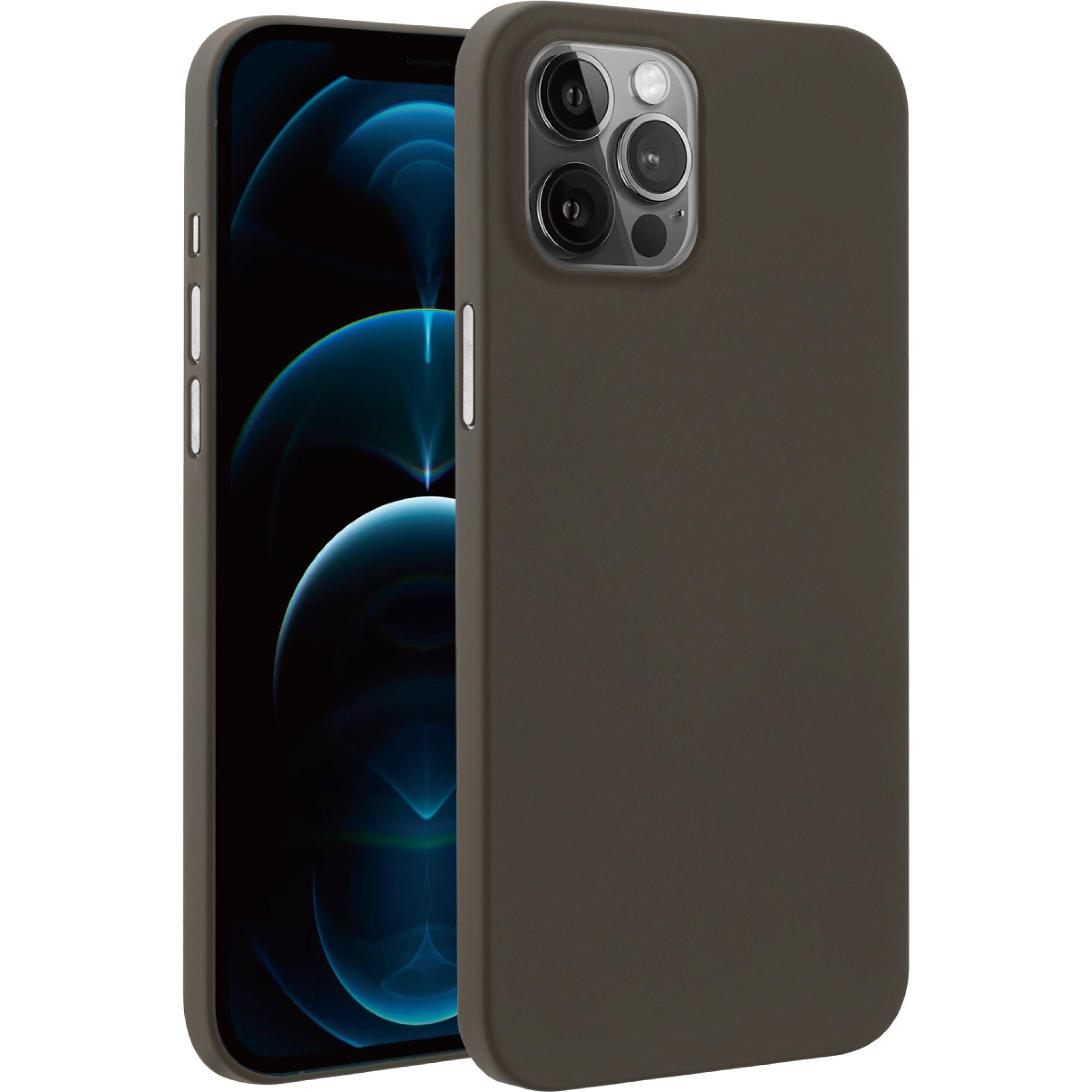 Vivanco Pure Cover iPhone 12 / 12 Pro, schwarz (Apple iPhone 12, Apple iPhone 12 Pro), Smartphone Hülle, Schwarz