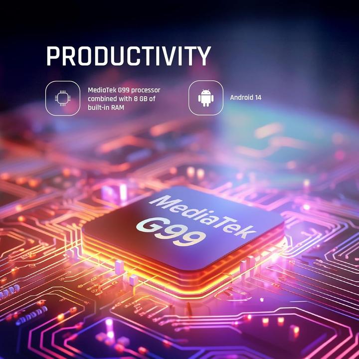 Actual product image Myphone N23 | Plus | Cosmic black | 6.7 " | AMOLED | 1080 x 2412 pixels | Mediatek | G99 | Internal RAM 8 GB (256 GB, Cosmic Black, 6.70", 4G)