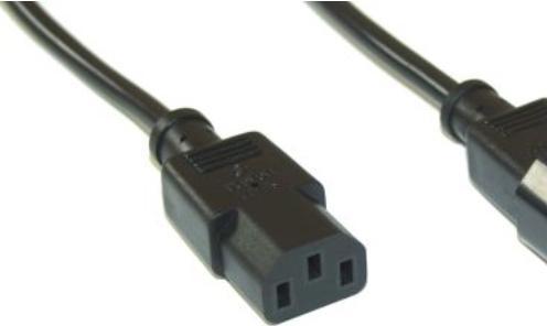 Produktbild InLine Kaltgeraeteverlaengerung schwarz 7m (7 m, IEC 320)
