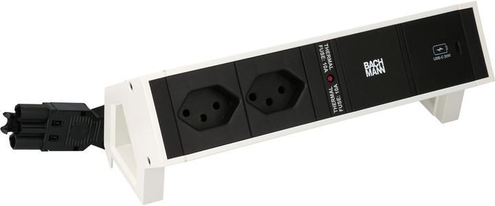 Actual product image Bachmann Desktop socket strip DESK 2, 2x T13, 1x USB C (2x, Type 13)