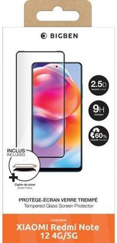 Productafbeelding Bigben Olieafstotende 2,5D glazen screenprotector voor Xiaomi Redmi Note 12 (1 Stuk, Xiaomi Redmi Note 12)