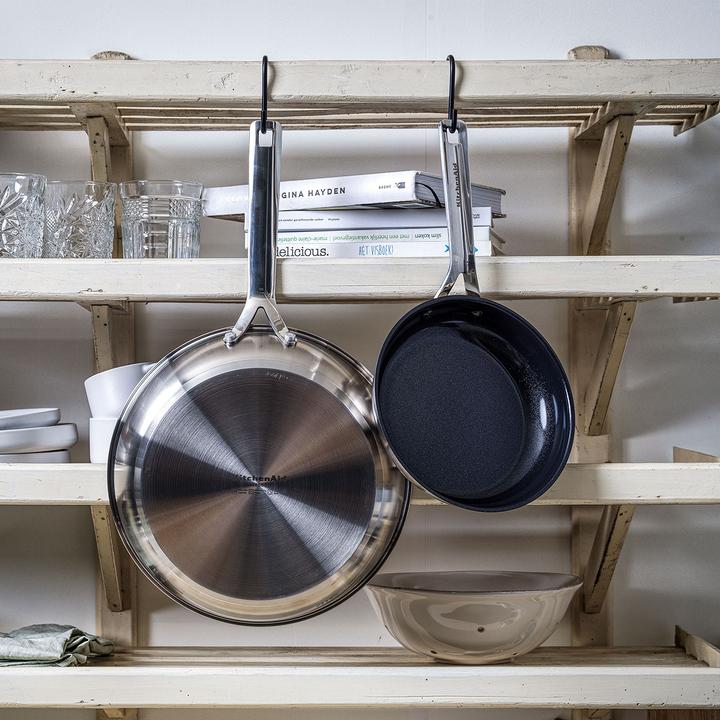 Actual product image KitchenAid Frying pan set (Frying pan, Pan set + pot set, Stainless steel, 28 x 8 cm)