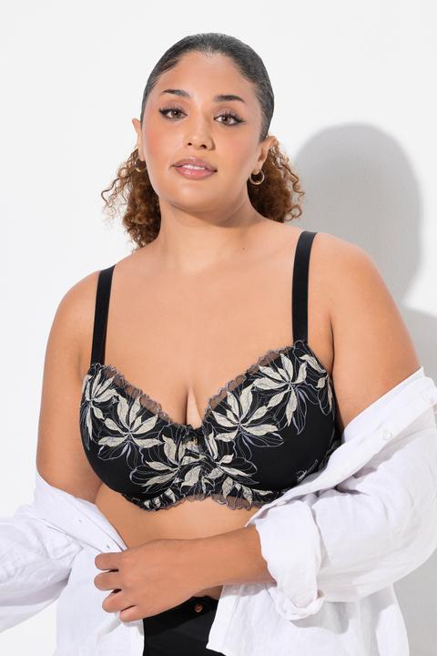 Immagine prodotto TruYou Reggiseno con ferretto, fiori ricamati e coppe morbide, coppa B-F (100 D)