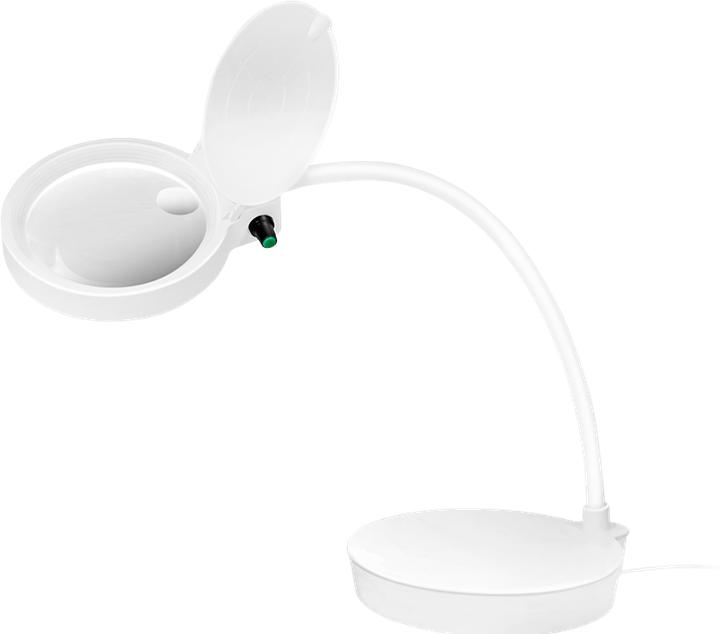 Productafbeelding LogiLink LED loeplamp, met 2 lenzen, wit, dimbaar (400 lm)