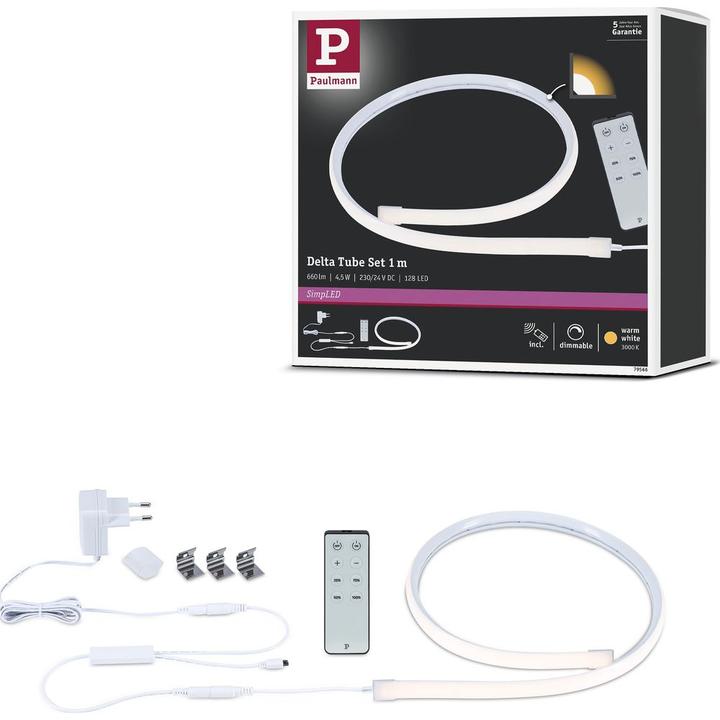 Actual product image Paulmann SimpLED Stripe Set Delta Tube (Warm white, 100 cm, Indoor)