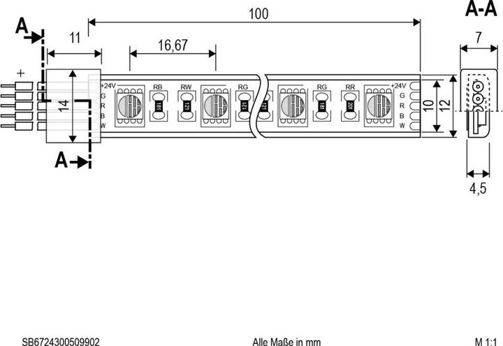 Image du produit EVN SB6724150509902 (RGBW, 500 cm, Intérieur)
