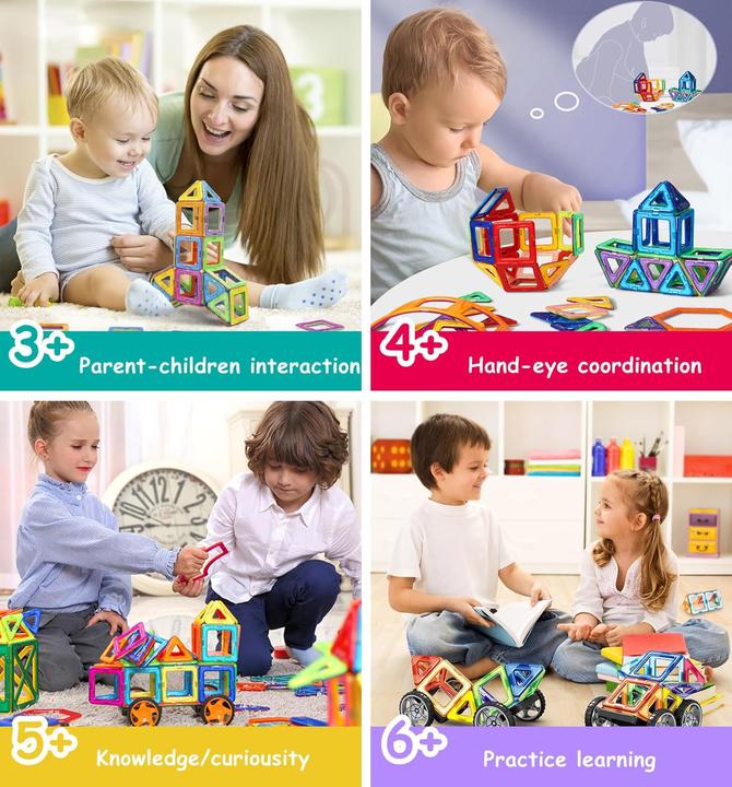 Actual product image Morkka Magnetic building block set