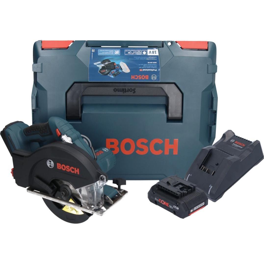 Thumbnail - Bosch Professional, Handkreissäge, Bosch GKM 18V-50 Professional Akku Metall Handkreissäge 18 V 136 mm Brushless + 1x P...