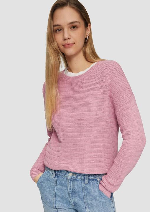 Produktbild S.Oliver Strickpullover Baumwollmix-Pullover mit Strukturmuster (XXL)