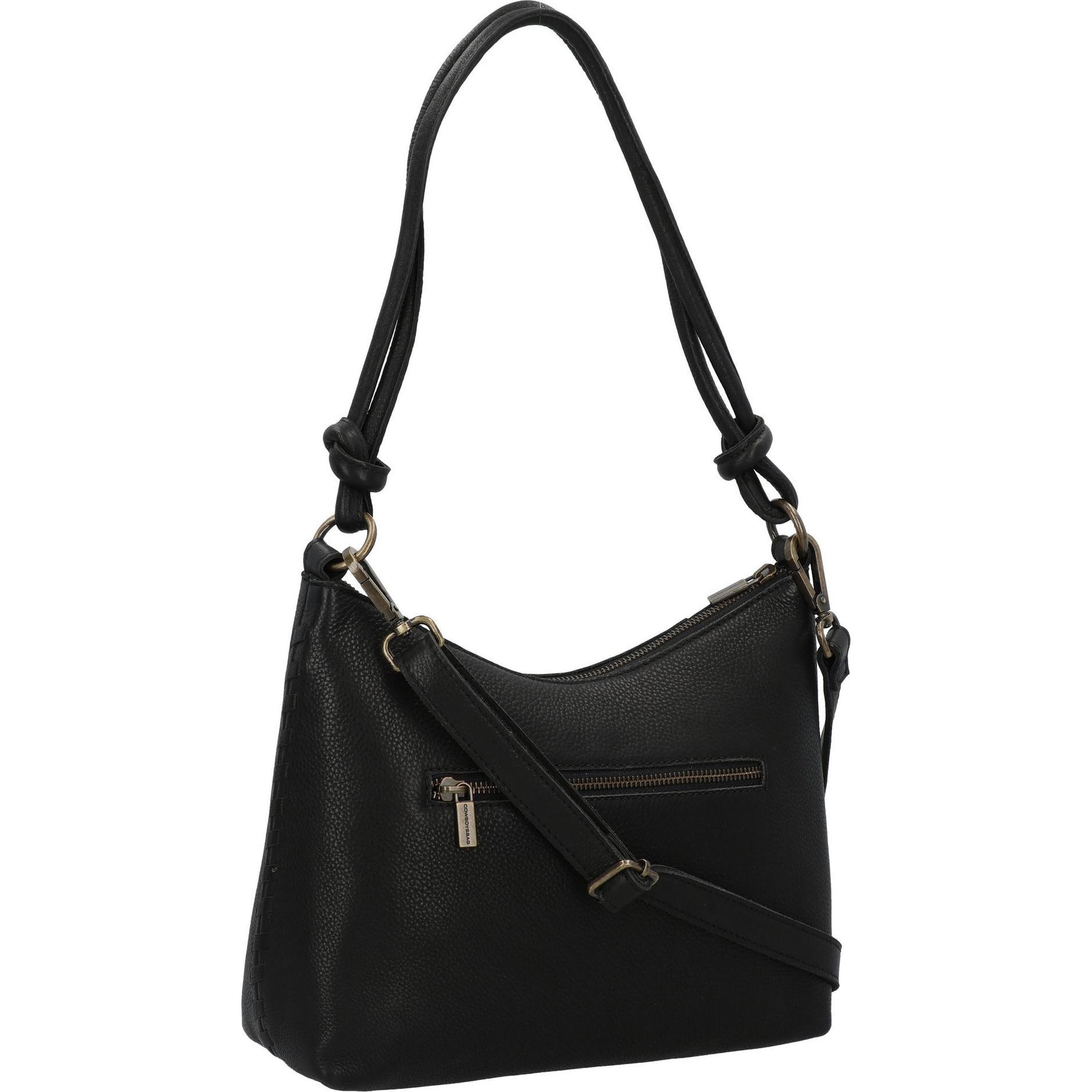 Thumbnail - Cowboysbag, Handtasche, Hobo Silvana Schultertasche Leder 28 cm, Schwarz