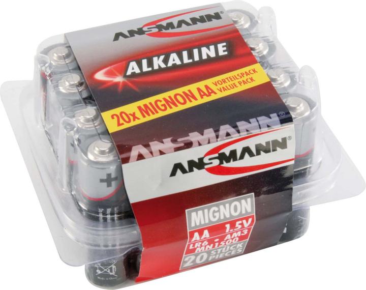 Ansmann LR6 Mignon (20 Stk., AA / LR6 / LR06 / Mignon / R6 / R14505)