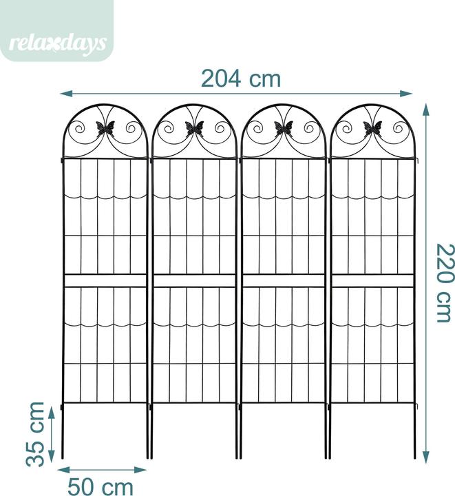 Immagine prodotto Relaxdays 4x griglie (1.50 cm, 50 cm)