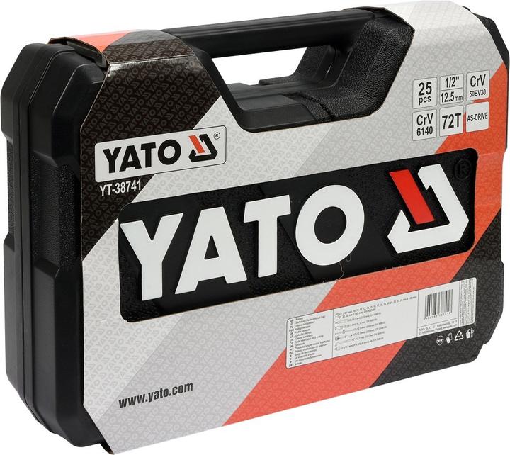 Produktbild Yato YT Socket Set 25 PCS, 1/5,1 cm als   Drive System (yt-38741) (17 mm, 11 mm, 10  mm, 14 mm, 20 mm, 23 mm, 15 mm, 22 mm, 16 mm, 19 mm, 18 mm, 13 mm, 24 mm, 12 mm, 21 mm)