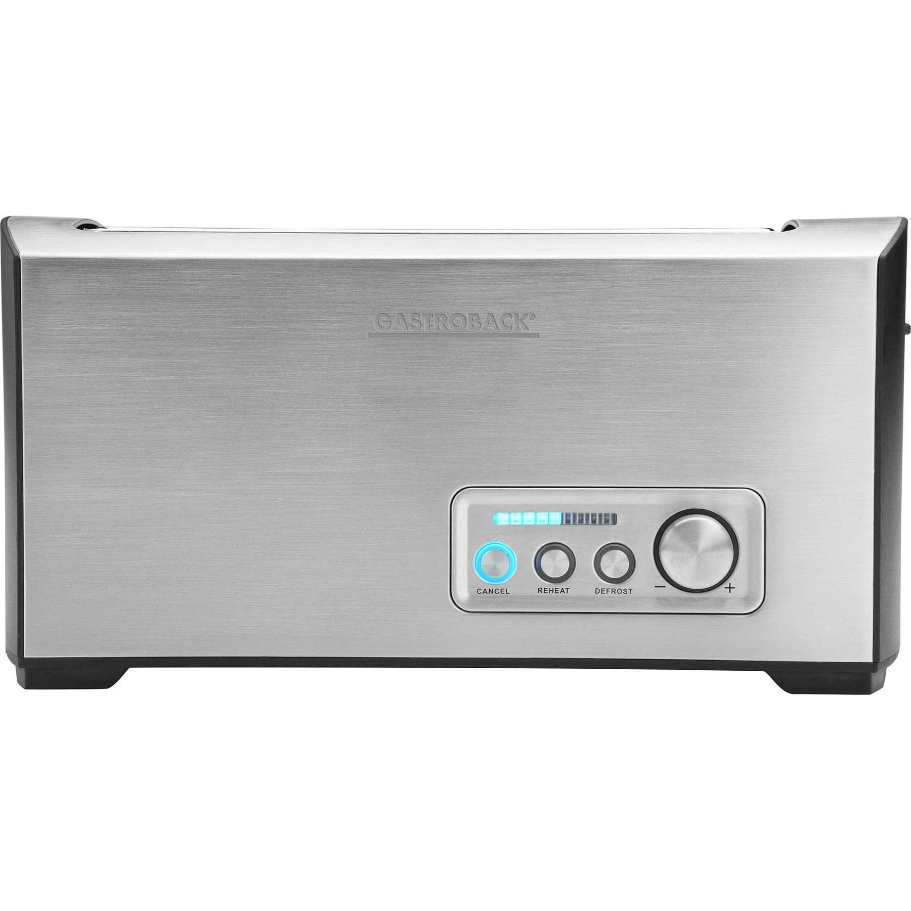 Gastroback Design Pro 4, Toaster, Silber