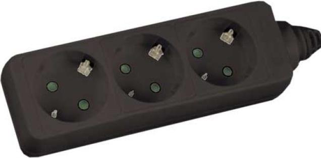 Actual product image InLine socket strip (3 x, CEE 7/3, 5 m)