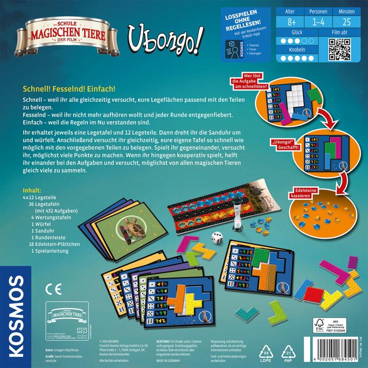 Produktbild Kosmos Ubongo Schule der magischen Tiere (Deutsch, 1 - 4 Spieler)