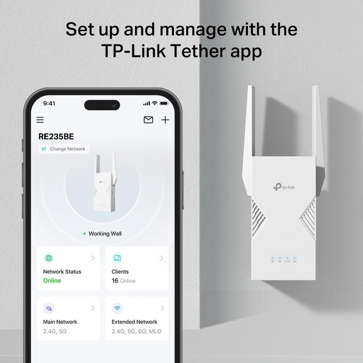 Immagine prodotto TP-Link BE3600 Wi-Fi 7 Range ExtenderSPEED: 688 (2882 Mbit/s, 688 Mbit/s)