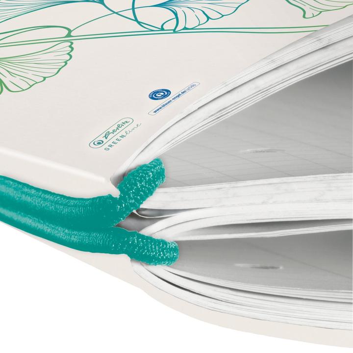 Produktbild Herlitz Notizheft GREENline my.book flex A4, Liniert, Ginkgo (A4, Liniert, Kariert, Weicher Einband)