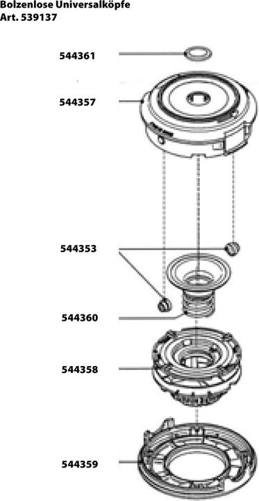Produktbild Oregon Fadenkopf bolzenlos universal, 2-Fadenkopf Dia. 130 mm (Rasentrimmer, Trimmerfaden + Fadenspule)