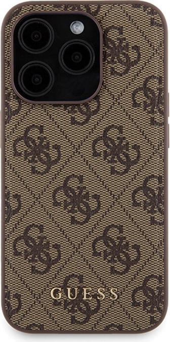 Image du produit Guess Zestaw GUBPM5P15L4GEMGW iPhone 15 Pro 6.1" hardcase + Powerbank 5000mAh MagSafe brązowy/brown (Apple iPhone 15 Pro)