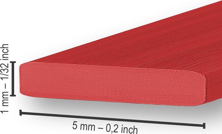 Actual product image The Wire Man Aluminium flat wire (10 m)