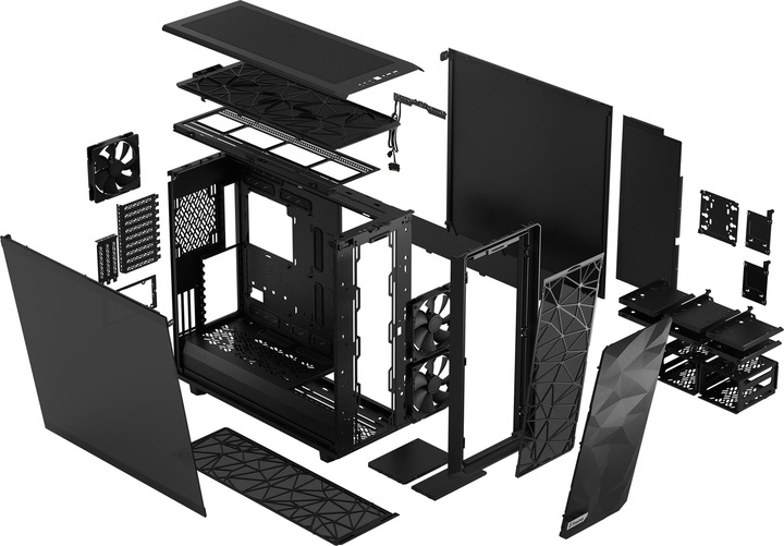 Produktbild Fractal Meshify 2 XL Dark (ATX, mATX, Mini-ITX, E-ATX, EE-ATX, SSI CEB, SSI EEB)
