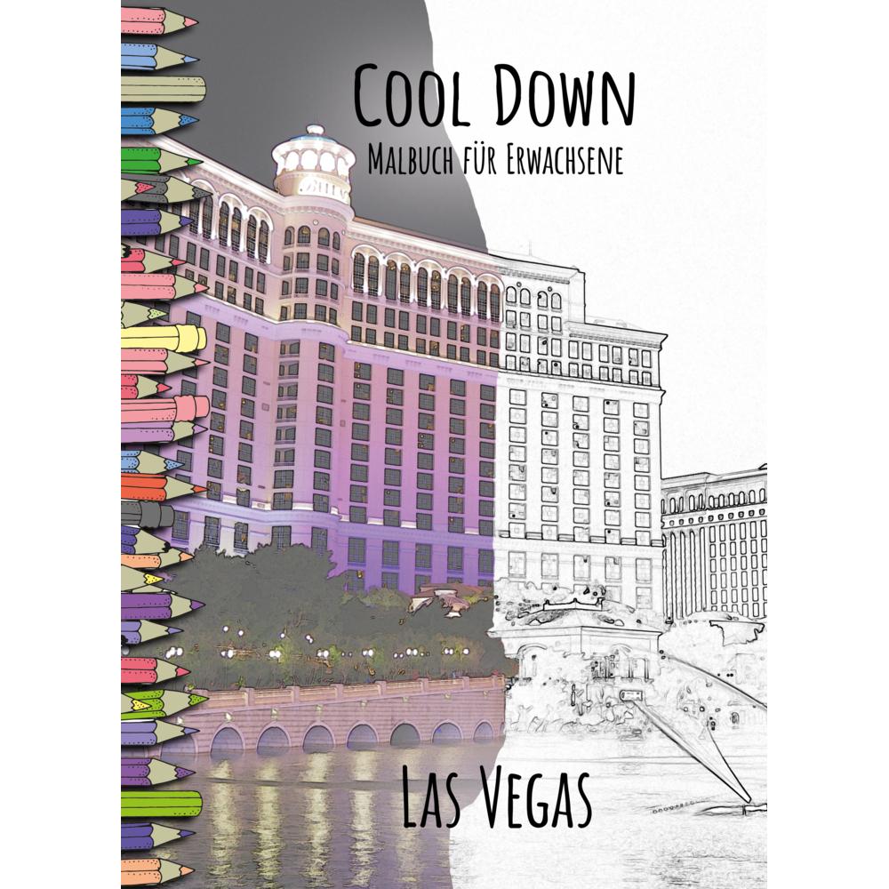 Herpers Cool Down Malbuch für Erwachsene: Las Vegas