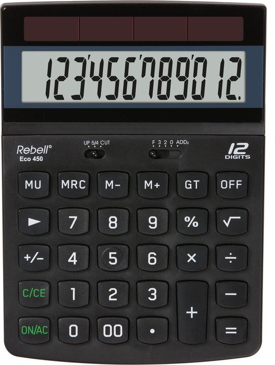 Image du produit Rebell Calculatrice de bureau ECO450 (Cellules solaires)