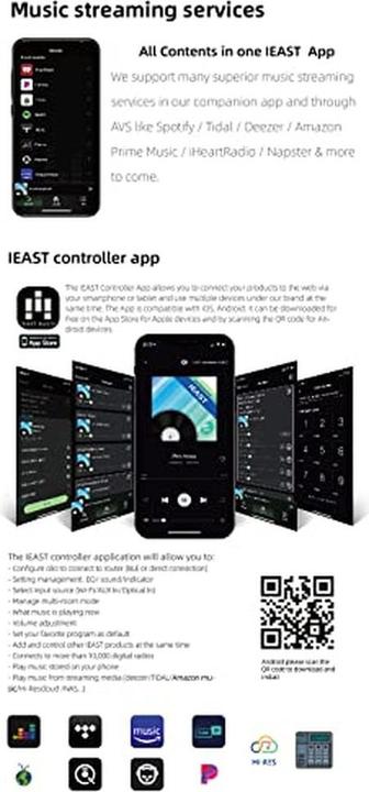 Produktbild Ieast Olio - Draadloze audio streamer/ontvanger - WiFi 2.4/5ghz en Bluetooth 5.0 - Multiroom - Airplay 2 s (Airplay 2, Bluetooth, WLAN)