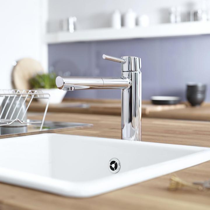 Actual product image Grohe Küchenarmatur mit Handbrause Concetto chrom glänzend 31129001