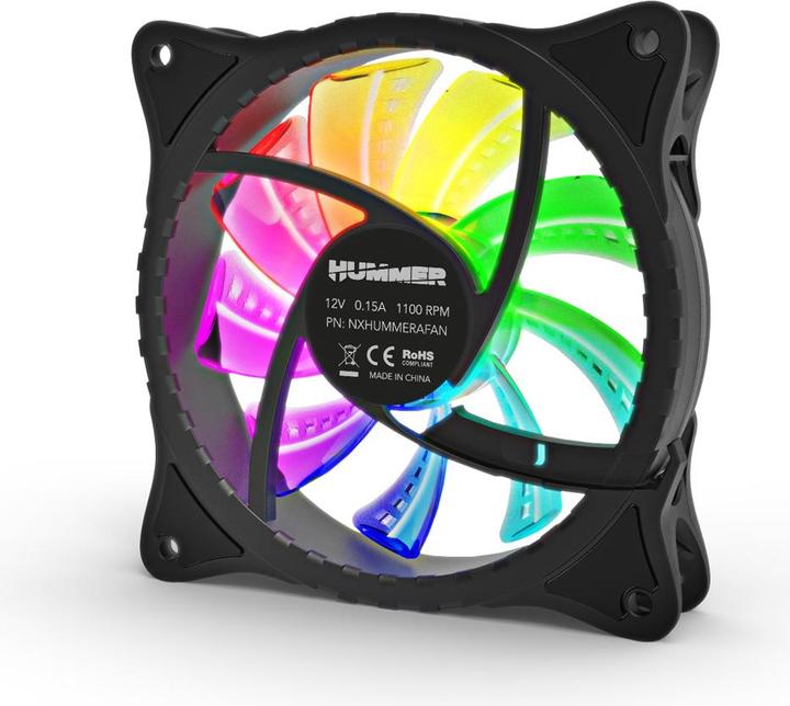 Produktbild Nox FAN 120X120 HUMMER A-FAN ARGB (120 mm, 1x)