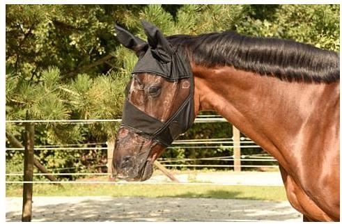 Actual product image Kerbl Fly mask with ear and nostril protection