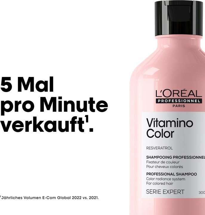 Image du produit L'Oréal Professionnel Serie Expert Vitamino Color (300 ml, Shampoing liquide)