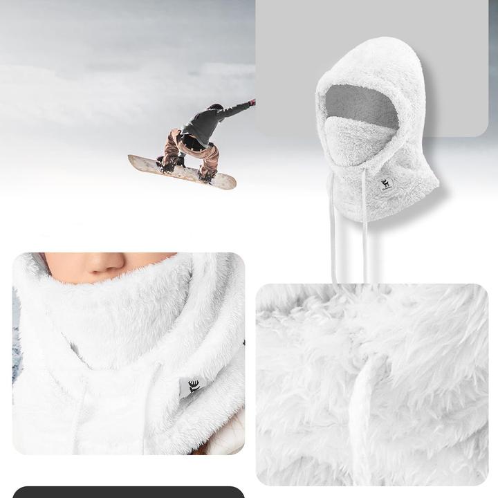 Actual product image Qunature Arctic Velvet Ski Balaclava Size L - White
