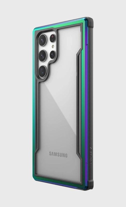 Actual product image Samsung Galaxy S22 Ultra - Raptic/X-Doria Defence Shield Case with iridescent frame (Samsung Galaxy S22 Ultra)
