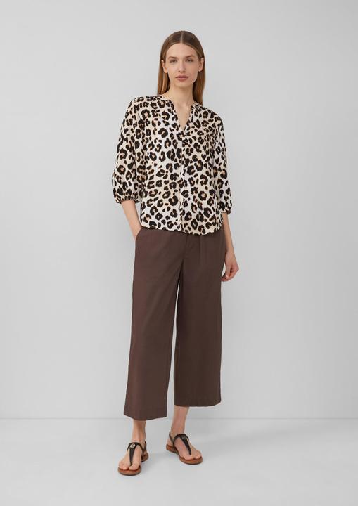 Produktbild S.Oliver Bluse Viskose-Bluse mit Leo-Muster (38)