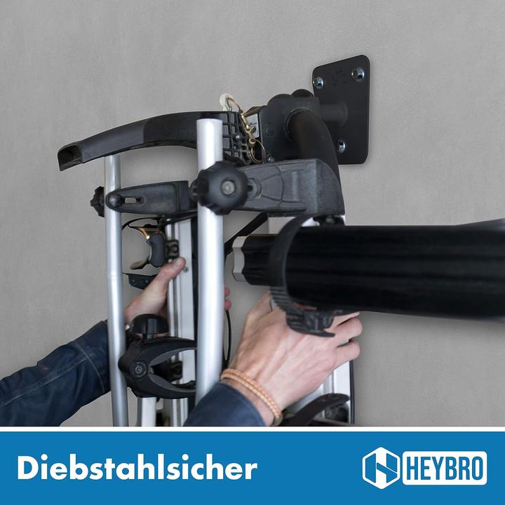 Image du produit Heybro Support mural universel pour porte-vélos (Gris)