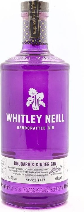 Image du produit Whitley Neill Rhubarbe et gin au gingembre (1 x 70 cl)
