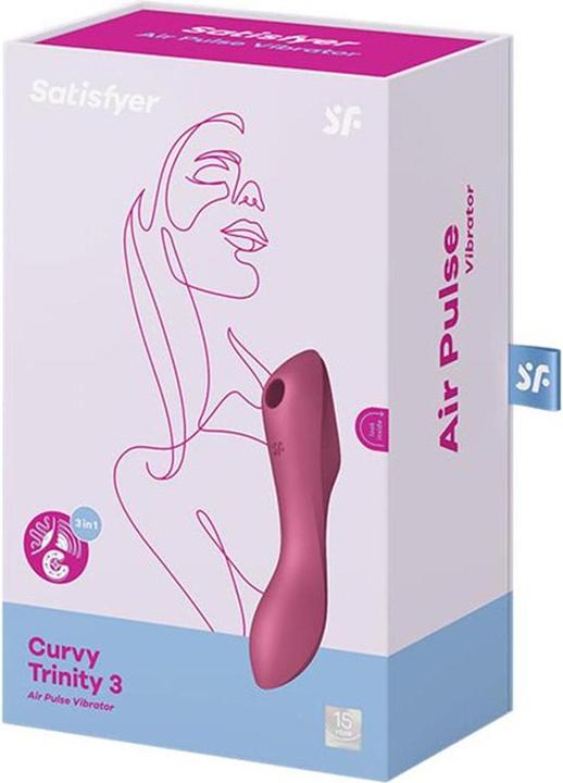 Productafbeelding Satisfyer Insertable Air Pulse Vibrator - Curvy Trinity 3