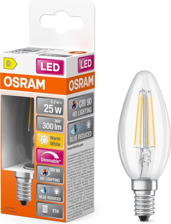 Produktbild Osram LED Superstar Plus Classic B Filament (E14, 300 lm, 6x)