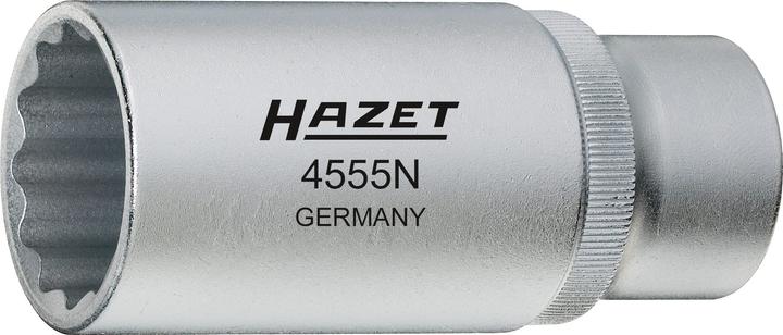 Produktbild HAZET Einspritzdüsen-Werkzeug 4555N ∙ Vierkant12,5 mm (1/2 Zoll) ∙ Aussen Doppel-Sechskant Profil ∙ … (27 mm)