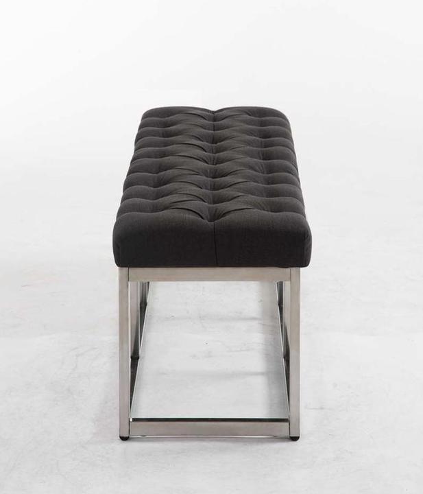 Actual product image Swisshandel24 Bench Amun fabric E120, dark grey (120 cm)
